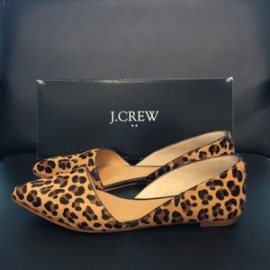 J Crew Zoe Calf Hair D’orsay Flats